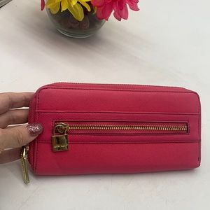 Ann Klein Hot Pink Gold Traditional Size Wallet